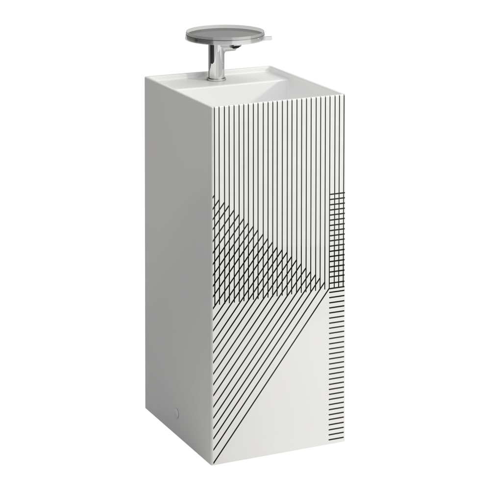 Freestanding washbasins Linjemönstrad, grå Kartell LAUFEN H811331D011121 LAUFEN