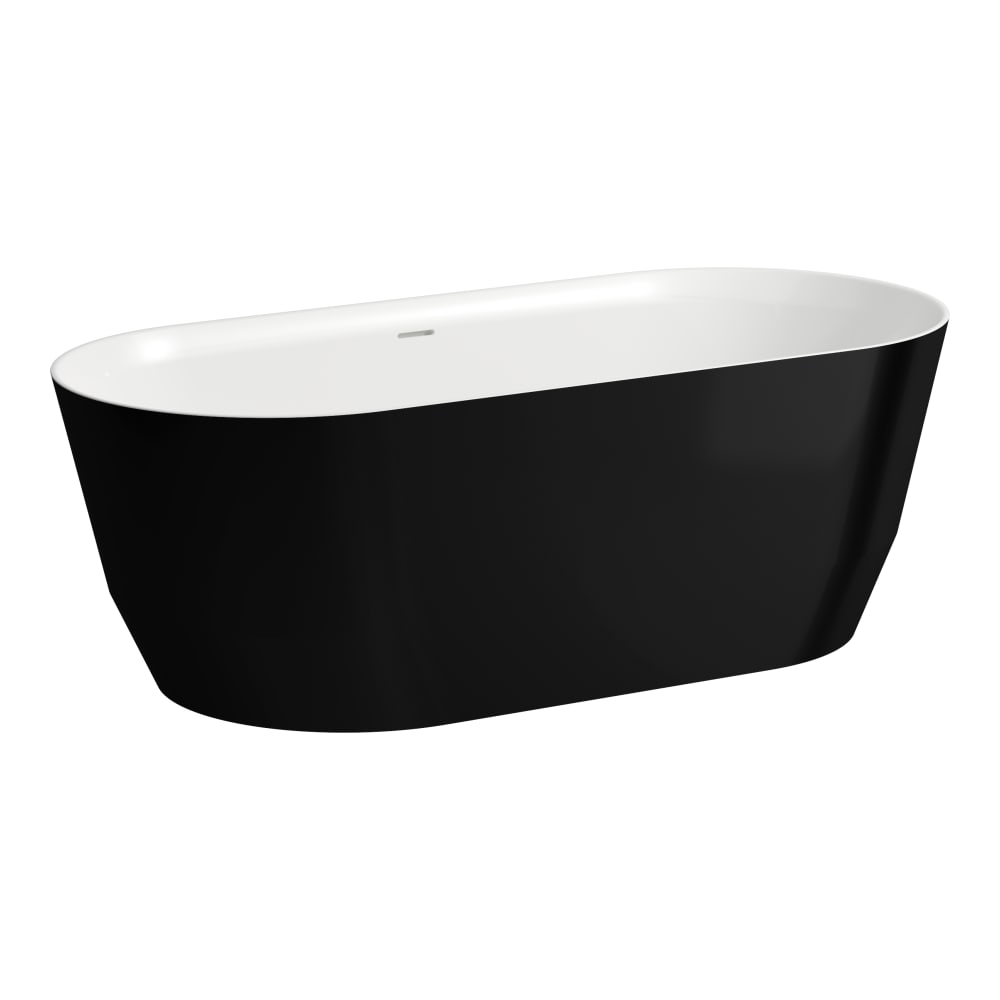 Bathtubs Outside black glossy/inside white glossy LAUFEN PRO H2399520640001 LAUFEN